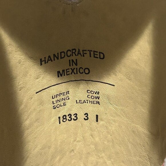 R. Watson Womens Western Cowboy Boots Sz 6 B Leather Embroidered Dark Cherry - Picture 8 of 11